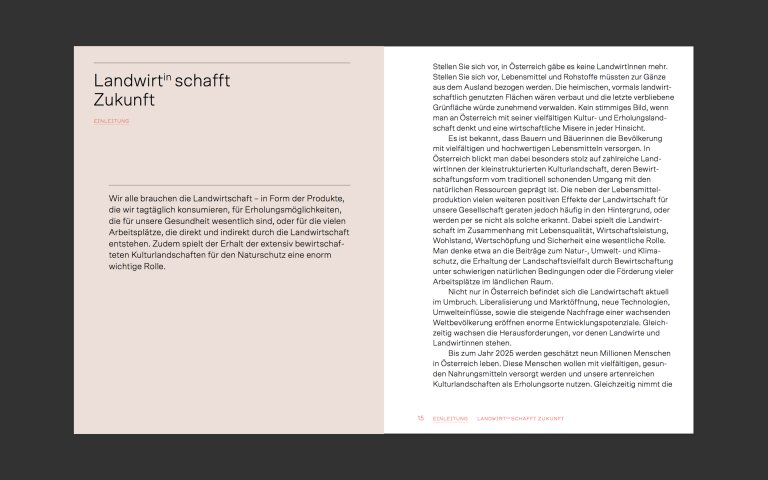 Textseite Broschüre