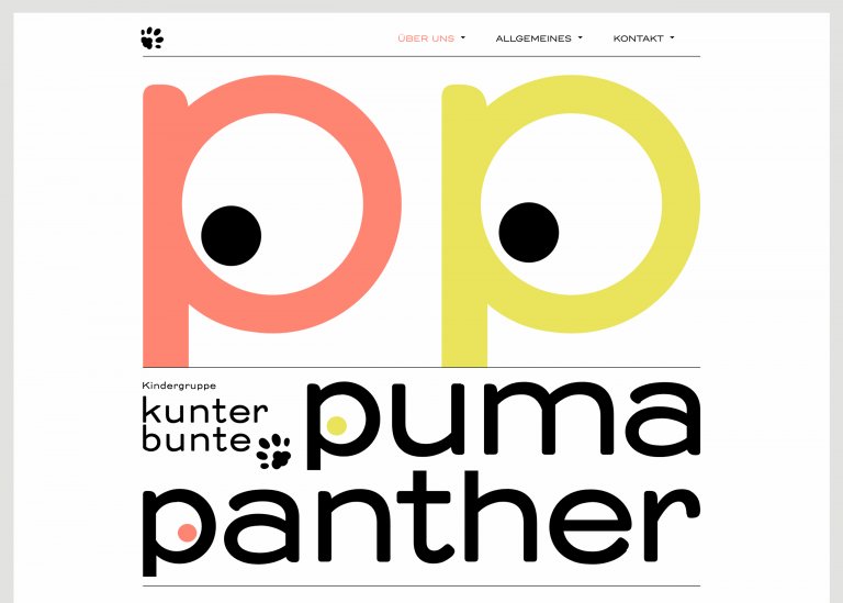 Ausschnitt der Pumapanther Startseite
